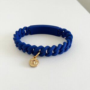 Marc by Marc Jacobs Y2K Jelly Silicone Stretch ID Bracelet Blue